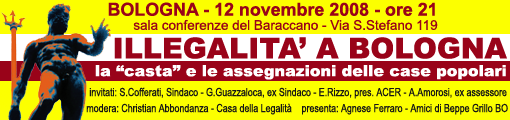 12 novembre 2008 - illegalità a Bologna, la Casta e le Case