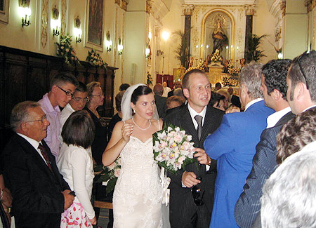 Matrimonio figlia di Riina con lettura pensieri dedicati a Totò Riina