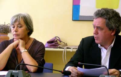 Marta Vincenzi ed il suo braccio destro, il consulente Nando Dalla Chiesa