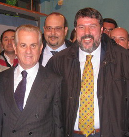 Vaccarezza, presidente della Provincia di Savona, con Scajola