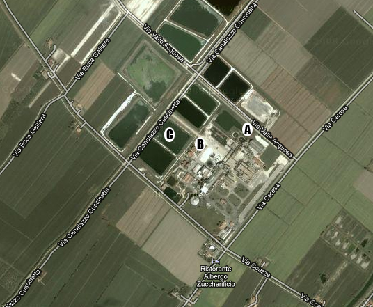 Veduta dal satellite tramite google.maps