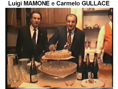 il taglio della torta è per il boss Carmelo Gullace