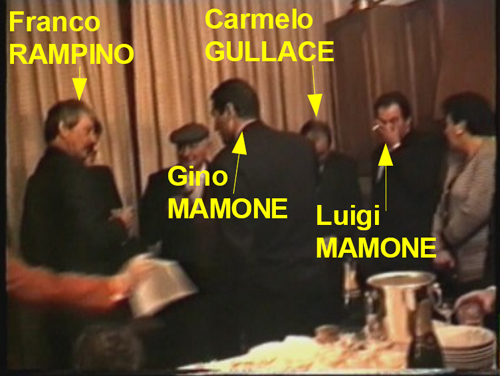 il brindisi dei boss con Gino MAMONE