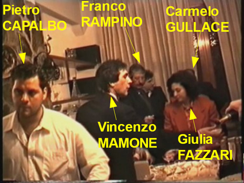 Pietro Capalbo, Vincenzo Mamone, Giulia Fazzari, Franco Rampino e Carmelo Gullace