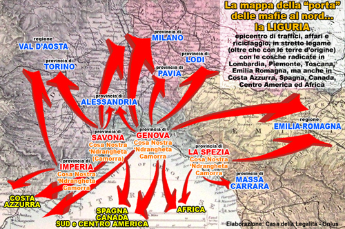 I legami delle cosche che hanno colonizzato la Liguria
