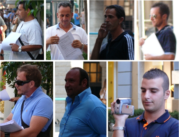 i FOTIA-BOYS impegnati nelle provocazioni a Savona l'8 settembre