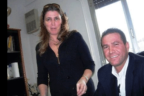 Ines Capuana e Gino Mamone negli Uffici della ECO.GE